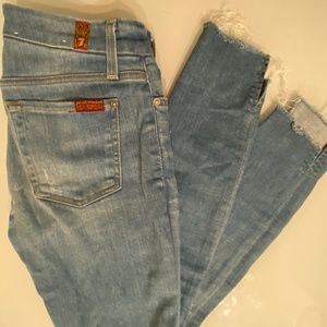 7 for all mankind- Skinny Denim Jeans size 24